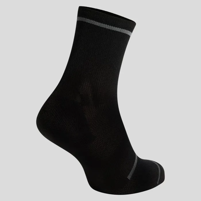 Odlo Socks The Ceramicool Reflective Micro Crew Cycling Socks Black 8211 WomenMen