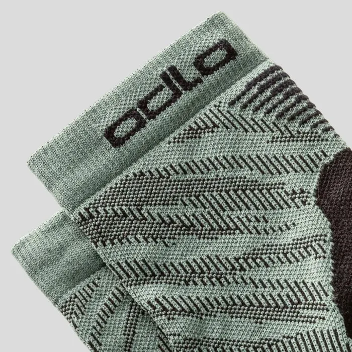 Odlo Socks The Ceramicool Run Graphic Socks 8211 TwoPack Loden Frost 8211 Black 8211 WomenMen