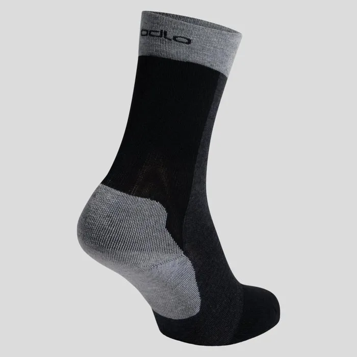 Odlo Socks The Performance Wool Crew Hiking Socks Black 8211 New Odlo Graphite Grey 8211 WomenMen