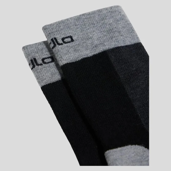 Odlo Socks The Performance Wool Crew Hiking Socks Black 8211 New Odlo Graphite Grey 8211 WomenMen