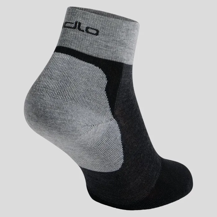 Odlo Socks The Performance Wool Quarter Hiking Socks Black 8211 New Odlo Graphite Grey 8211 WomenMen
