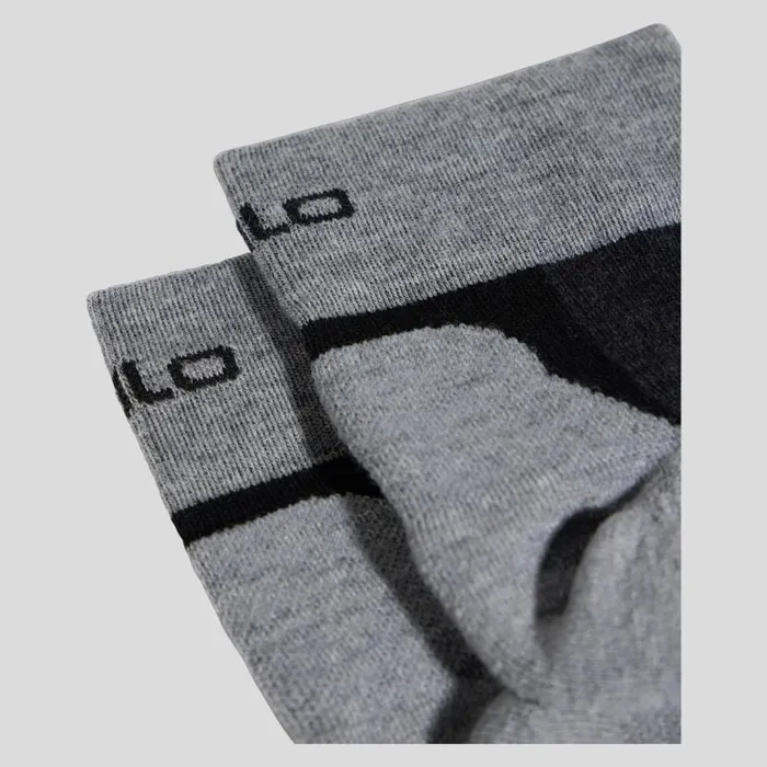 Odlo Socks The Performance Wool Quarter Hiking Socks Black 8211 New Odlo Graphite Grey 8211 WomenMen