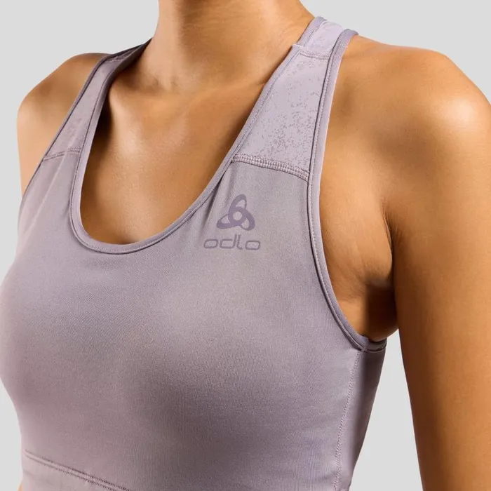 Odlo Sports Bras The Essentials Print Bralette Gray Ridge 8211 Women