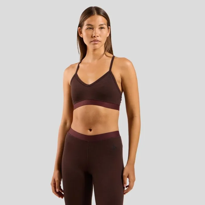 Odlo Sports Bras The Natural Merino Soft Sports Bra Fudge 8211 Women