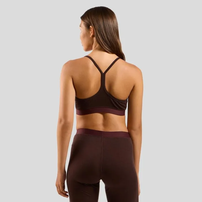 Odlo Sports Bras The Natural Merino Soft Sports Bra Fudge 8211 Women