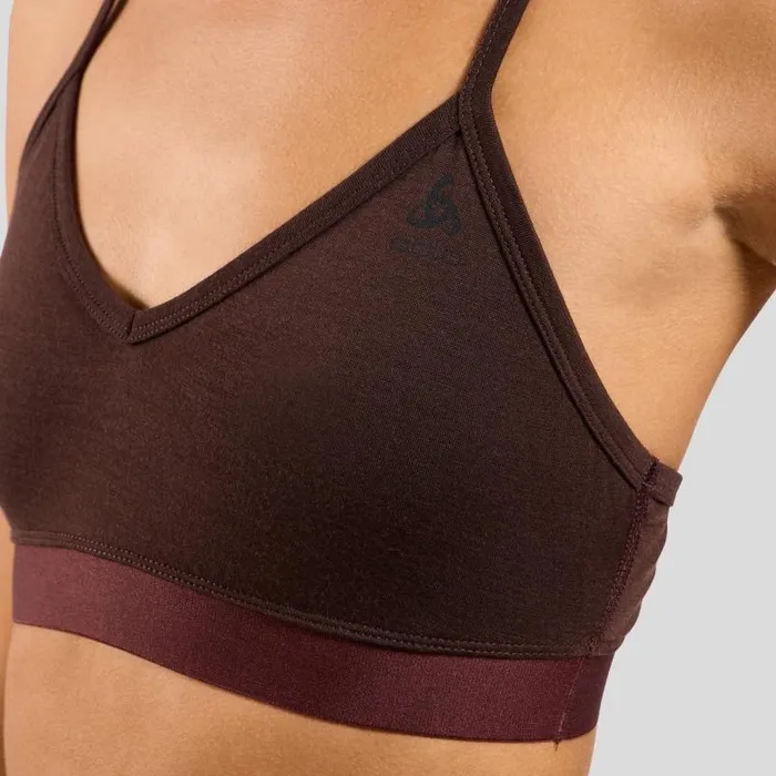 Odlo Sports Bras The Natural Merino Soft Sports Bra Fudge 8211 Women