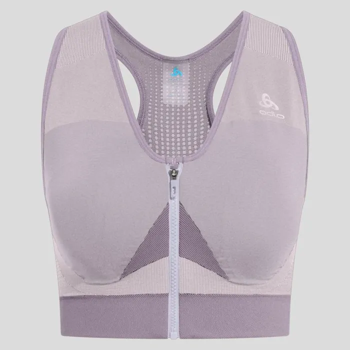 Odlo Sports Bras The Seamless High Sports Bra Gray Ridge 8211 Misty Lilac 8211 Women