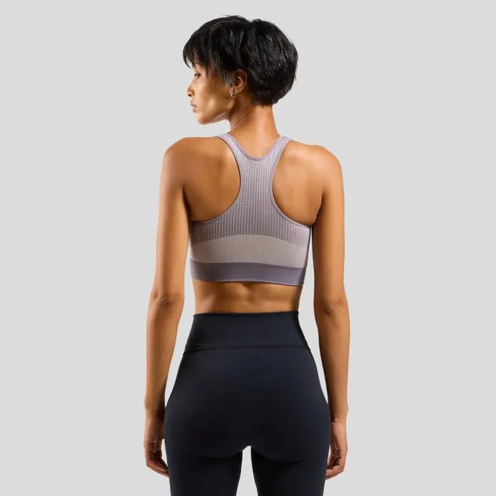 Odlo Sports Bras The Seamless High Sports Bra Gray Ridge 8211 Misty Lilac 8211 Women