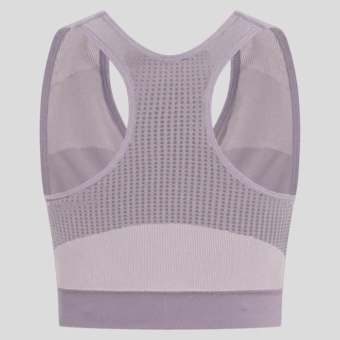 Odlo Sports Bras The Seamless High Sports Bra Gray Ridge 8211 Misty Lilac 8211 Women