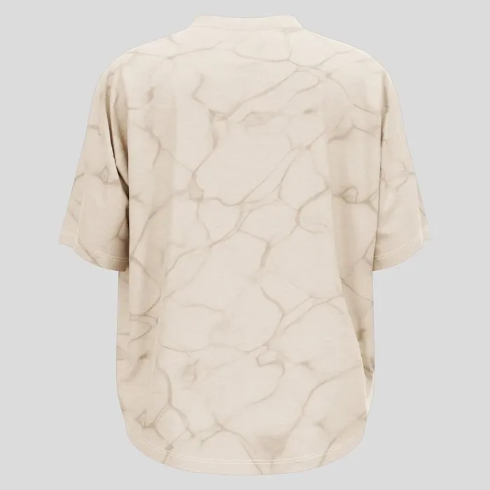 Odlo Tshirts and Polos The Active 365 Natural Blend Print TShirt Silver Cloud Melange 8211 Women