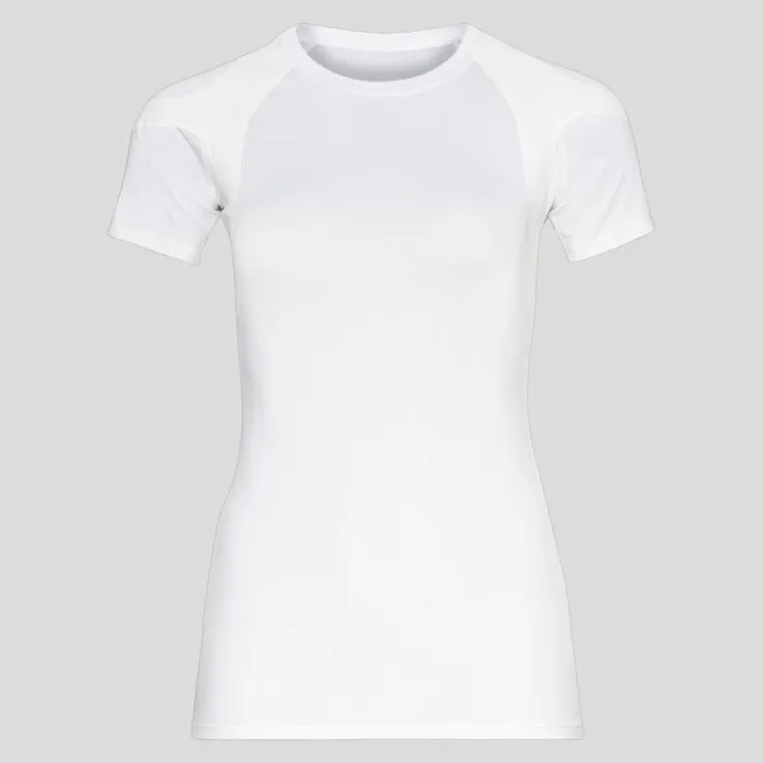 Odlo Tshirts and Polos The Active Spine 20 Running TShirt White 8211 Women