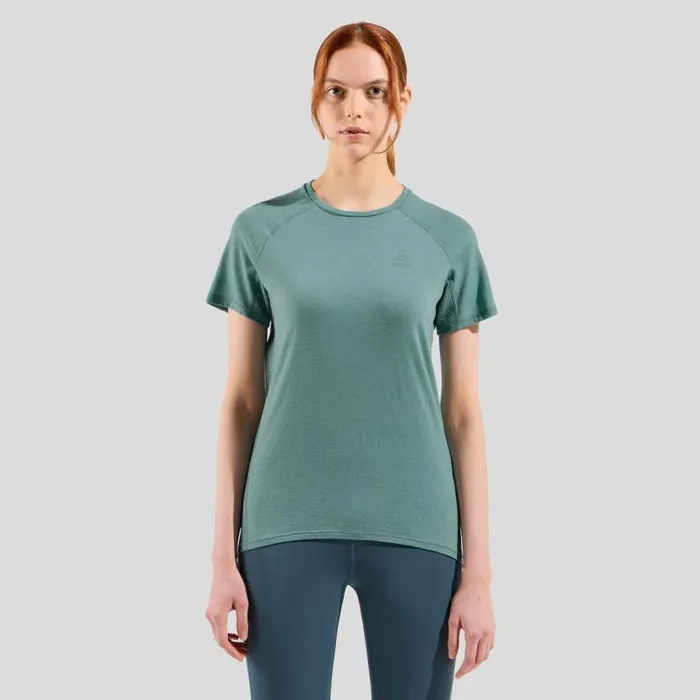 Odlo Tshirts and Polos The Ascent Performance Wool 125 TShirt Arctic 8211 Women Odlo Tshirts and Polos The Ascent Performance Wool 125 TShirt Arctic 8211 Women