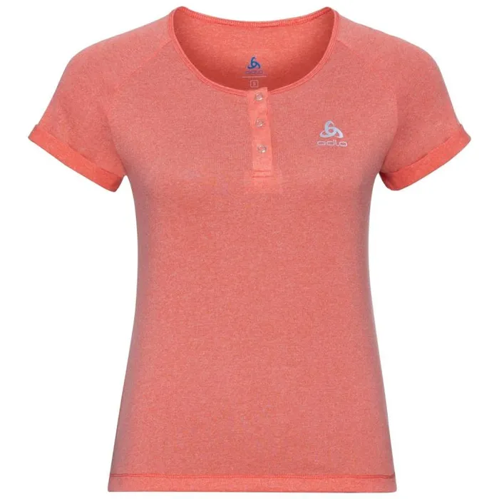 Odlo Tshirts and Polos The Essentials Cycling TShirt Hot Coral Melange 8211 Women