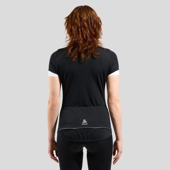 Odlo Tshirts and Polos The Essentials HalfZip Jersey Black 8211 White 8211 Women