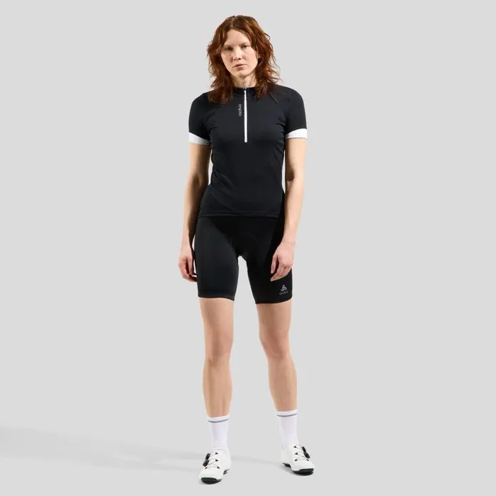 Odlo Tshirts and Polos The Essentials HalfZip Jersey Black 8211 White 8211 Women