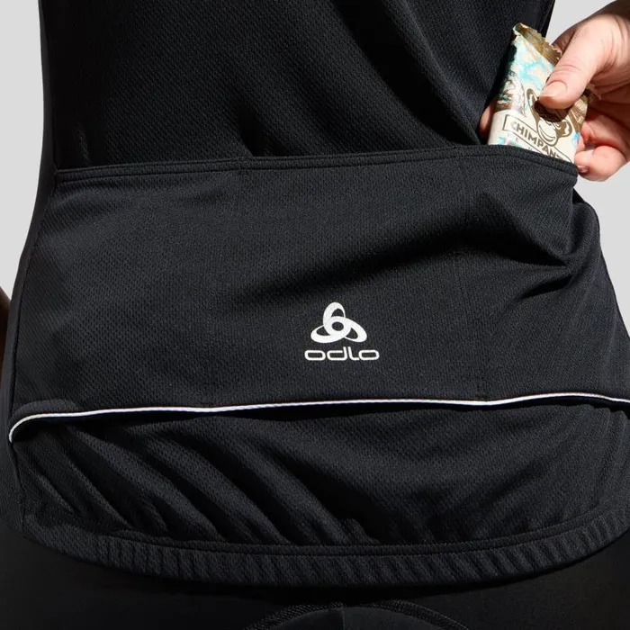 Odlo Tshirts and Polos The Essentials HalfZip Jersey Black 8211 White 8211 Women