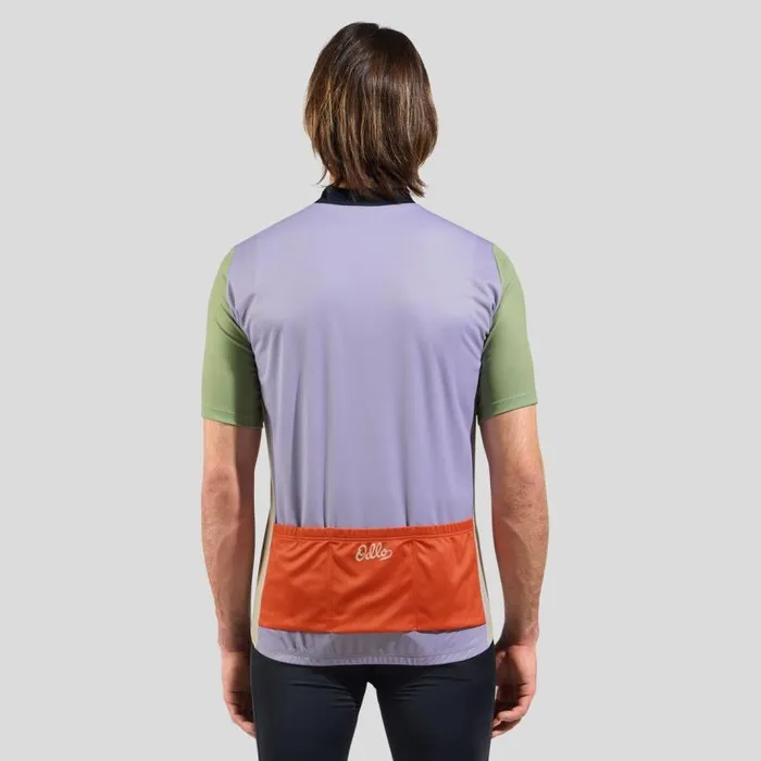 Odlo Tshirts and Polos The Essentials Heritage Cycling Jersey Dark Sapphire 8211 Men
