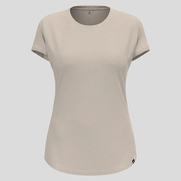 Odlo Tshirts and Polos The Essentials Natural TShirt Silver Cloud Melange 8211 Women