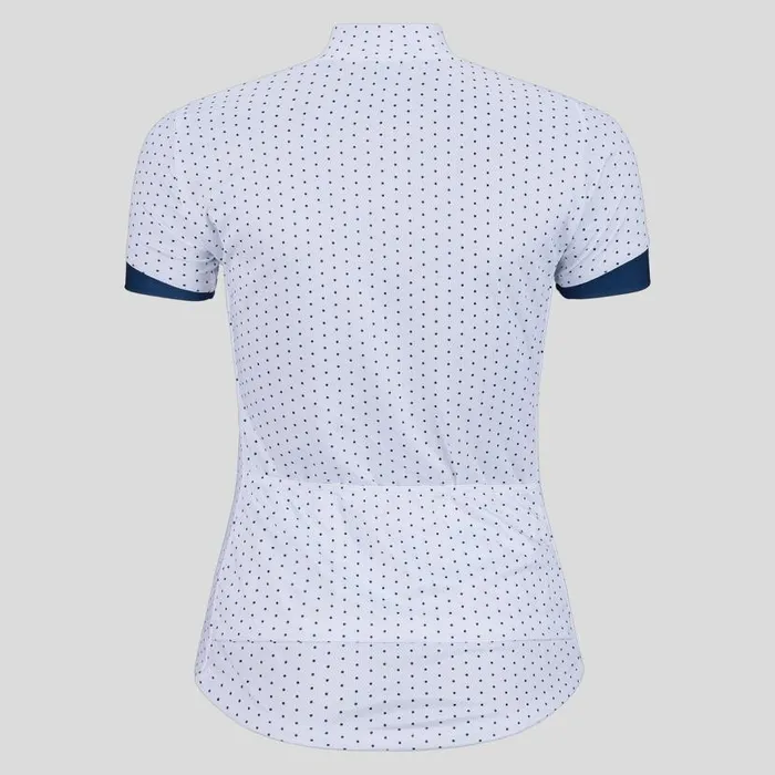 Odlo Tshirts and Polos The Essentials Print Jersey White 8211 Blue Wing Teal 8211 Women