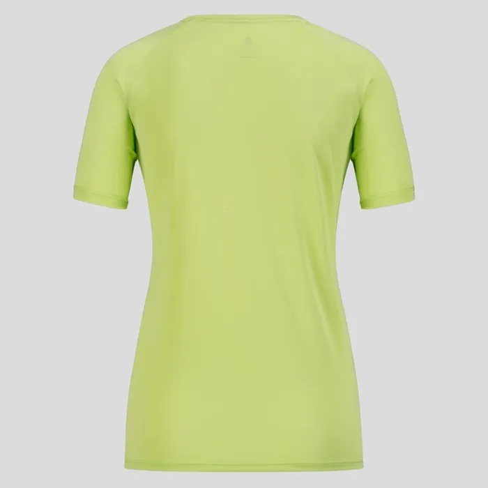 Odlo Tshirts and Polos The Essentials Print Running TShirt Sharp Green 8211 Women