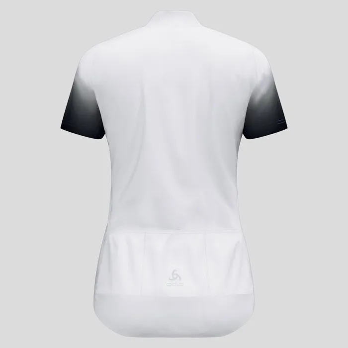 Odlo Tshirts and Polos The Essentials Short Sleeve Cycling Jersey White 8211 Women
