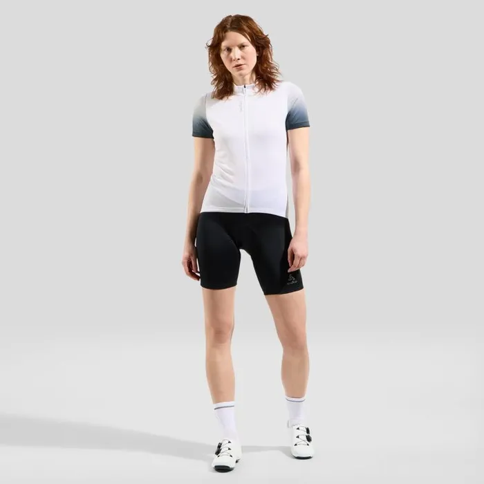 Odlo Tshirts and Polos The Essentials Short Sleeve Cycling Jersey White 8211 Women