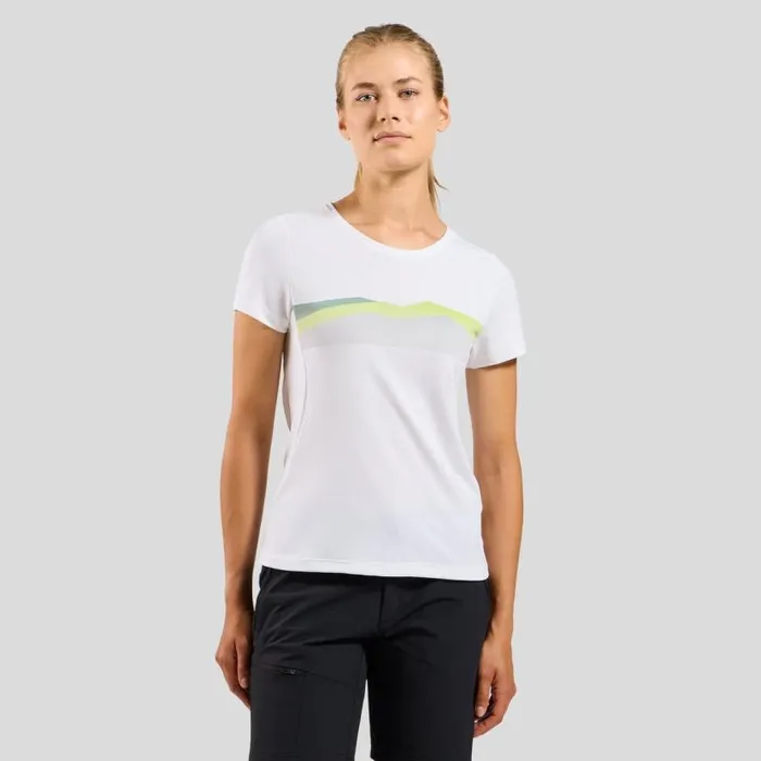 Odlo Tshirts and Polos The FDry Ridgeline TShirt White 8211 Women