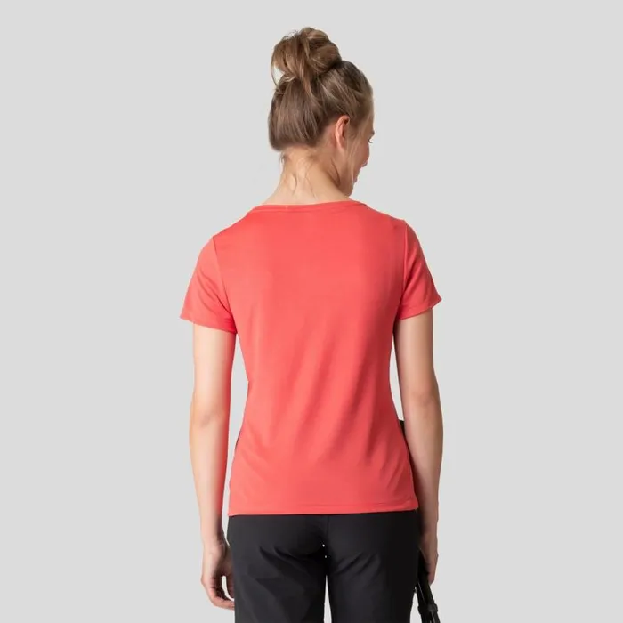 Odlo Tshirts and Polos The FDry VNeck TShirt Cayenne 8211 Women