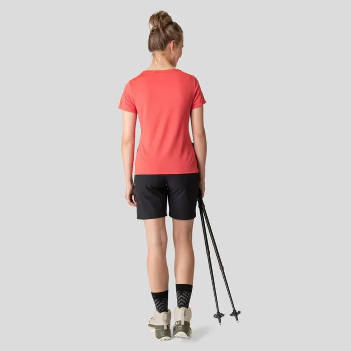 Odlo Tshirts and Polos The FDry VNeck TShirt Cayenne 8211 Women