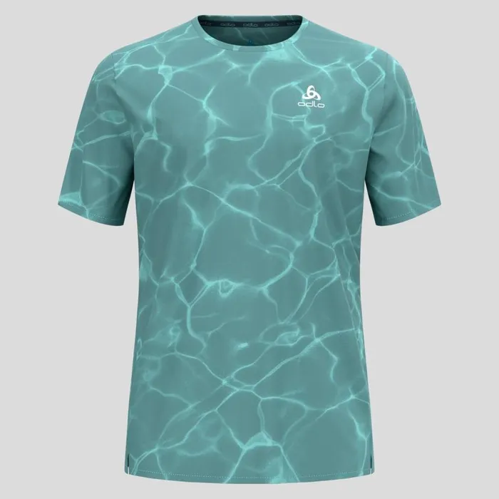 Odlo Tshirts and Polos The Pow Zeroweight ChillTec Running TShirt Arctic 8211 Men