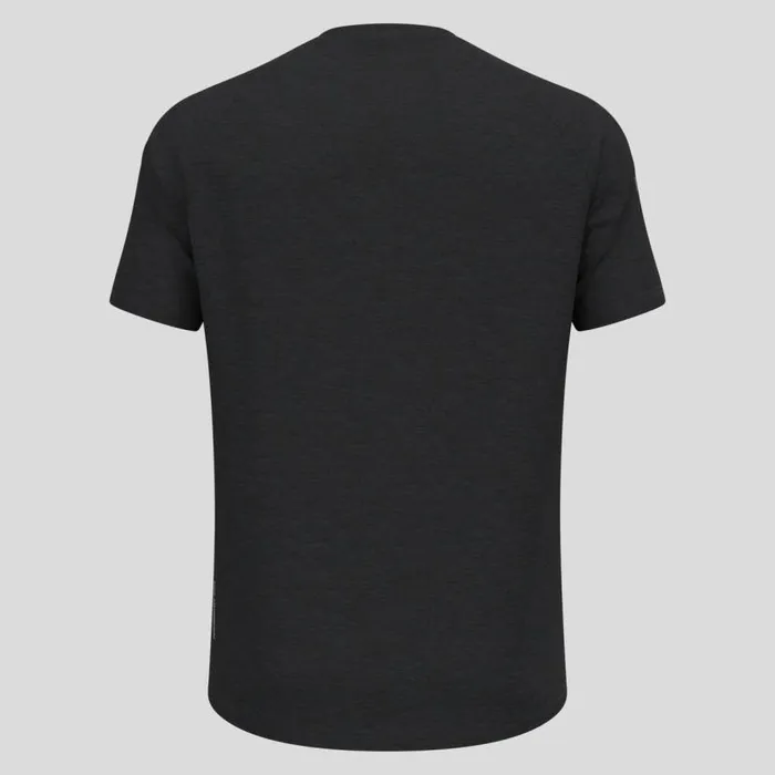 Odlo Tshirts and Polos The Ride 365 Performance Wool 130 Print TShirt Black Melange 8211 Men