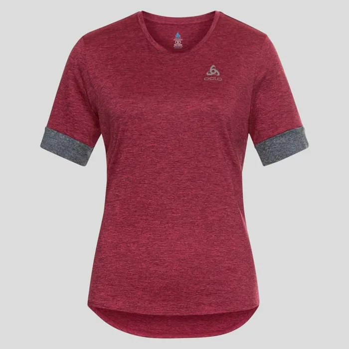 Odlo Tshirts and Polos The Ride Easy TShirt Holly Berry Melange 8211 Grey Melange 8211 Women Odlo Tshirts and Polos The Ride Easy TShirt Holly Berry Melange 8211 Grey Melange 8211 Women