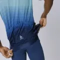 Odlo Tshirts and Polos The Zeroweight ChillTec Aero Print Jersey Porcelain 8211 Blue Wing Teal 8211 Men