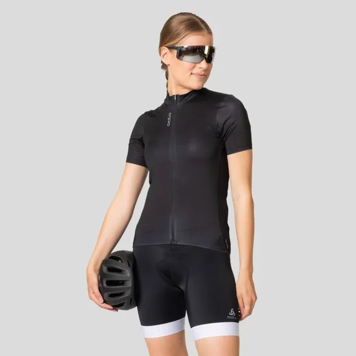 Odlo Tshirts and Polos The Zeroweight ChillTec Cycling Jersey Black 8211 Women Odlo Tshirts and Polos The Zeroweight ChillTec Cycling Jersey Black 8211 Women