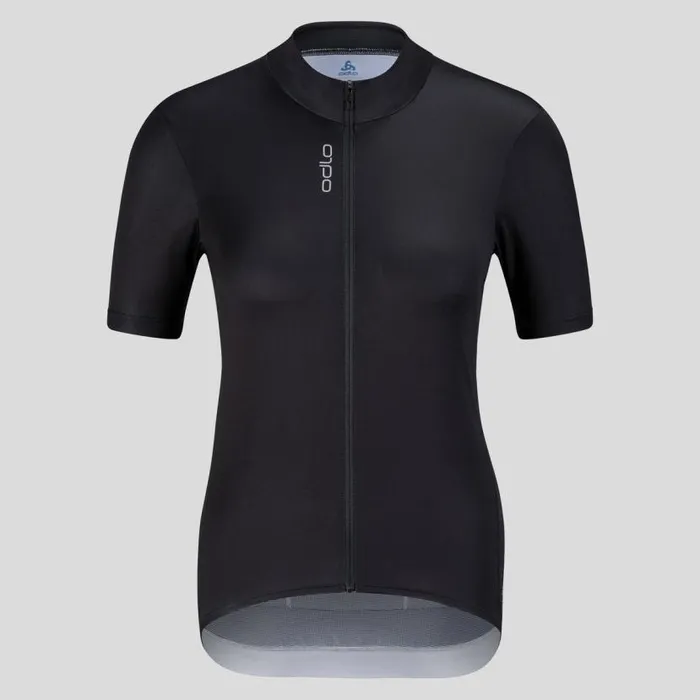 Odlo Tshirts and Polos The Zeroweight ChillTec Cycling Jersey Black 8211 Women