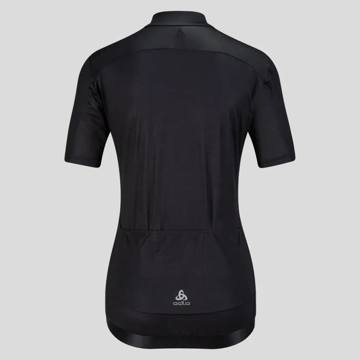 Odlo Tshirts and Polos The Zeroweight ChillTec Cycling Jersey Black 8211 Women