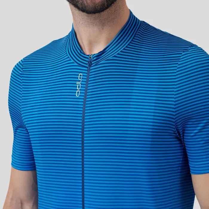 Odlo Tshirts and Polos The Zeroweight ChillTec Jersey Blue Wing Teal 8211 Indigo Bunting 8211 Men