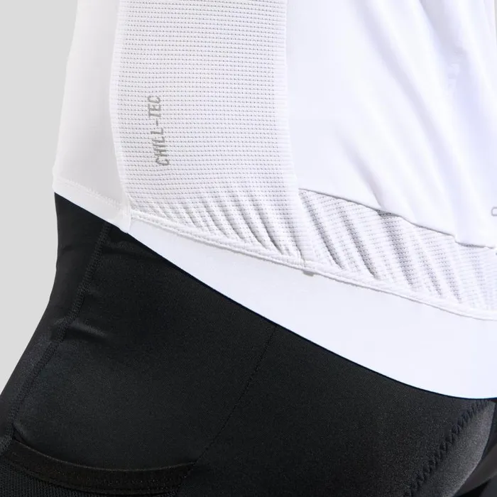 Odlo Tshirts and Polos The Zeroweight ChillTec Print Short Sleeve Cycling Jersey White 8211 Women
