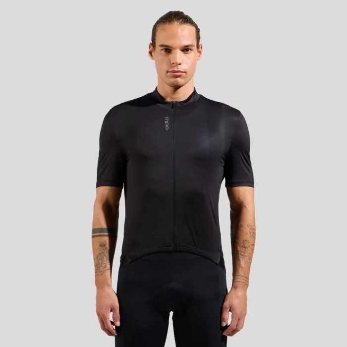 Odlo Tshirts and Polos The Zeroweight ChillTec Short Sleeve Cycling Jersey Black 8211 Men Odlo Tshirts and Polos The Zeroweight ChillTec Short Sleeve Cycling Jersey Black 8211 Men