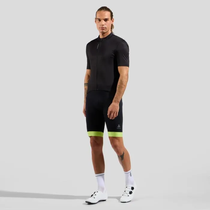 Odlo Tshirts and Polos The Zeroweight ChillTec Short Sleeve Cycling Jersey Black 8211 Men