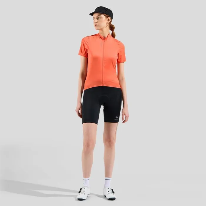 Odlo Tshirts and Polos The Zeroweight ChillTec Short Sleeve Cycling Jersey Living Coral 8211 Women
