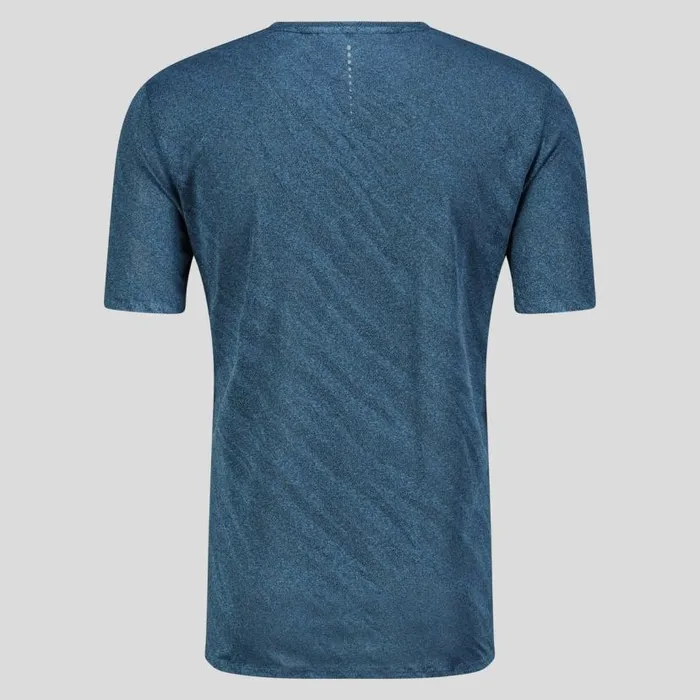 Odlo Tshirts and Polos The Zeroweight Engineered ChillTec Running TShirt Saxony Blue Melange 8211 Men