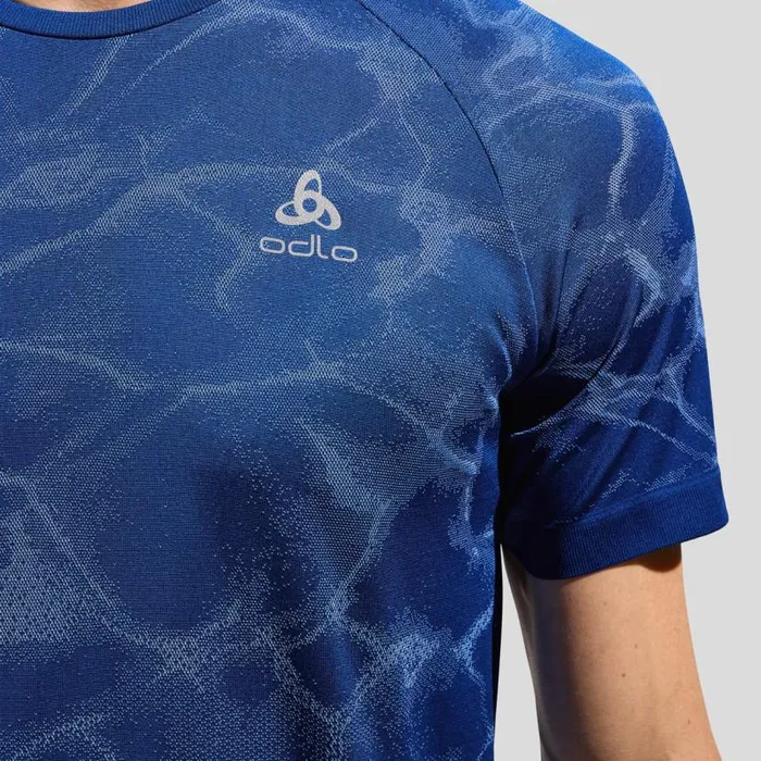 Odlo Tshirts and Polos The Zeroweight Seamless Running TShirt Limoges 8211 Men