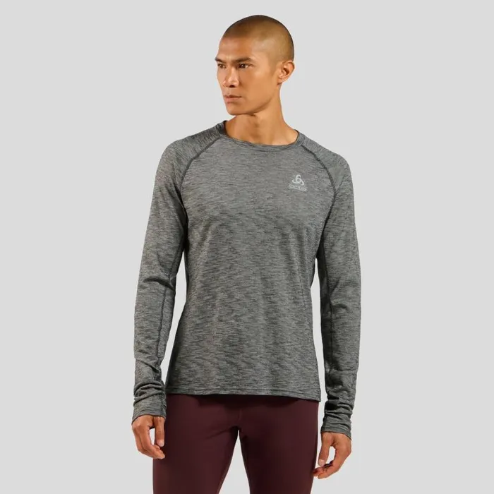 Odlo Trail Running The XAlp Performance Wool 115 Trail Running Long Sleeve TShirt Grey Melange 8211 Men