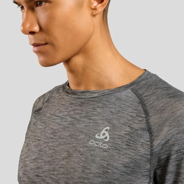 Odlo Trail Running The XAlp Performance Wool 115 Trail Running Long Sleeve TShirt Grey Melange 8211 Men