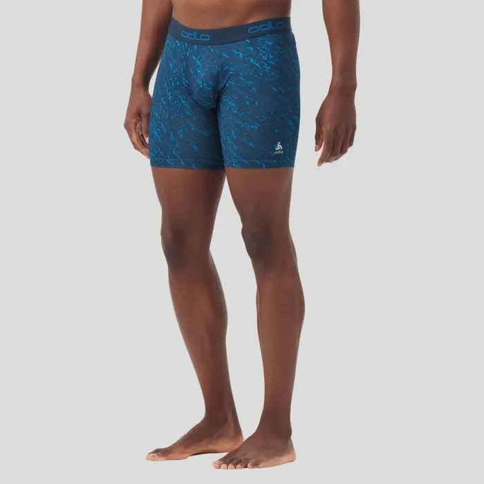 Odlo Underwear The Active Everyday TwoPack Boxers With Blackcomb Print Blue Wing Teal 8211 Black 8211 Men Odlo Underwear The Active Everyday TwoPack Boxers With Blackcomb Print Blue Wing Teal 8211 Black 8211 Men
