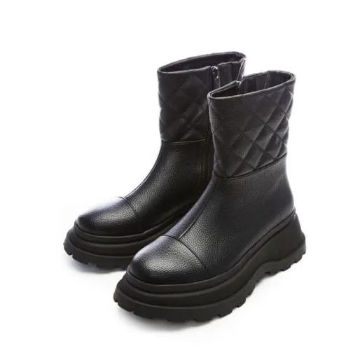 Peretti Black Porvair Women Moda In Pelle Ankle Boots Peretti Black Porvair Women Moda In Pelle Ankle Boots