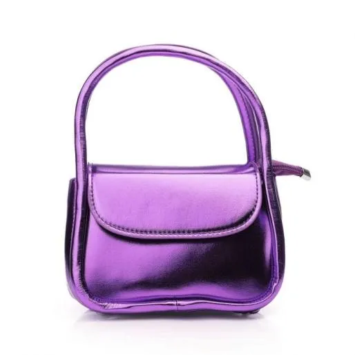 Phoebebag Purple Porvair Women Moda In Pelle Shoulder Bags