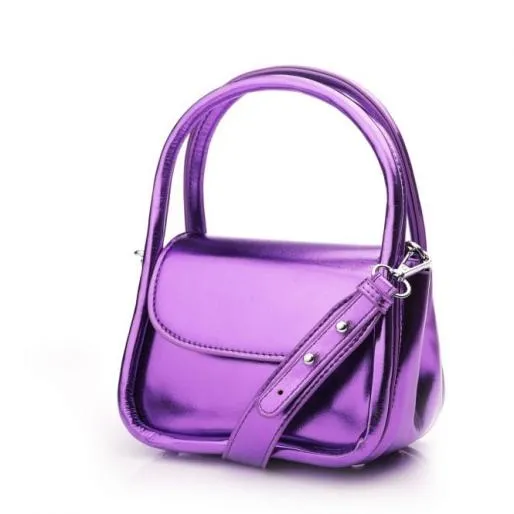Phoebebag Purple Porvair Women Moda In Pelle Shoulder Bags Phoebebag Purple Porvair Women Moda In Pelle Shoulder Bags
