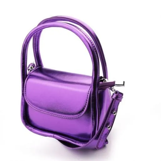 Phoebebag Purple Porvair Women Moda In Pelle Shoulder Bags Phoebebag Purple Porvair Women Moda In Pelle Shoulder Bags